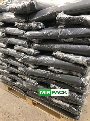 Мешки для мусора 120 л, 50 мкм, ПВД, черные, в пачках 200 шт. 2х слойные - Вид 8